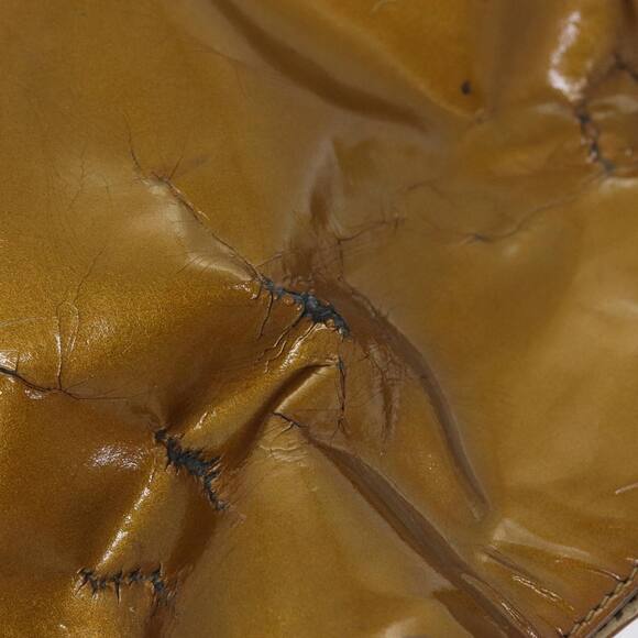 GUCCI Bamboo Hand Bag Enamel Gold Tone Gold 001 1014 1638 0 - Picture 5 of 11